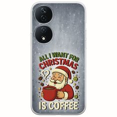 All I Want For Christmas Is - Coffee Honor 90 Smart 5G Flexible TPU (Διάφανη Σιλικόνη)