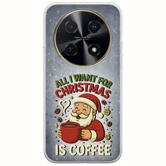 All I Want For Christmas Is - Coffee Huawei Nova 12i Flexible TPU (Διάφανη Σιλικόνη)