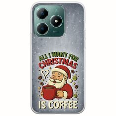 All I Want For Christmas Is - Coffee Realme C61 Flexible TPU (Διάφανη Σιλικόνη)