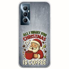 All I Want For Christmas Is - Coffee Realme C65 4G Flexible TPU (Διάφανη Σιλικόνη)