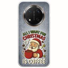 All I Want For Christmas Is - Coffee Honor Magic 7 Lite 5G Flexible TPU (Διάφανη Σιλικόνη)