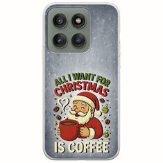 All I Want For Christmas Is - Coffee Motorola Edge 60 Fusion 5G Flexible TPU (Διάφανη Σιλικόνη)