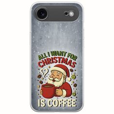 All I Want For Christmas Is - Coffee iPhone Air Flexible TPU (Διάφανη Σιλικόνη)