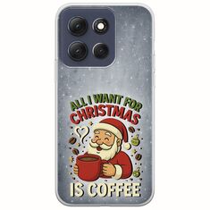 All I Want For Christmas Is - Coffee Motorola Moto G86 5G Flexible TPU (Διάφανη Σιλικόνη)