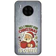All I Want For Christmas Is - Coffee Honor 50 Lite Black TPU (Μαύρη Σιλικόνη)