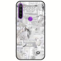Aesthetic White Xiaomi Redmi Note 8 2021 Black TPU (Μαύρη Σιλικόνη)