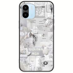 Aesthetic White Xiaomi Redmi A1 Black TPU (Μαύρη Σιλικόνη)
