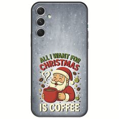 All I Want For Christmas Is - Coffee Samsung Galaxy A34 5G Black TPU (Μαύρη Σιλικόνη)