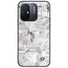 Aesthetic White Xiaomi Redmi 12C Black TPU (Μαύρη Σιλικόνη)