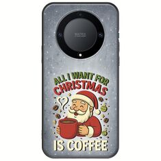 All I Want For Christmas Is - Coffee Honor Magic 5 Lite 5G Black TPU (Μαύρη Σιλικόνη)