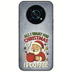 All I Want For Christmas Is - Coffee Honor Magic 4 Lite 5G Black TPU (Μαύρη Σιλικόνη)