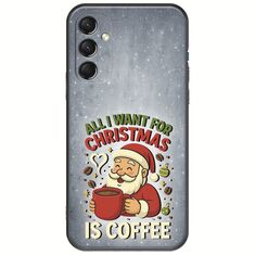 All I Want For Christmas Is - Coffee Samsung Galaxy M34 5G Black TPU (Μαύρη Σιλικόνη)