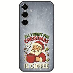 All I Want For Christmas Is - Coffee Samsung Galaxy A55 5G Black TPU (Μαύρη Σιλικόνη)