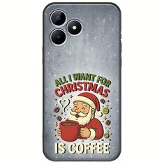 All I Want For Christmas Is - Coffee Realme Note 50 Black TPU (Μαύρη Σιλικόνη)