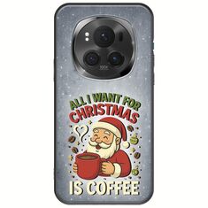 All I Want For Christmas Is - Coffee Honor Magic 6 Pro 5G Black TPU (Μαύρη Σιλικόνη)