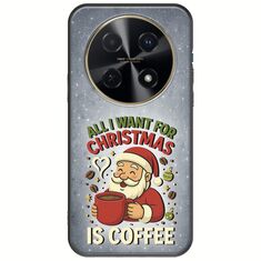 All I Want For Christmas Is - Coffee Huawei Nova 12i Black TPU (Μαύρη Σιλικόνη)