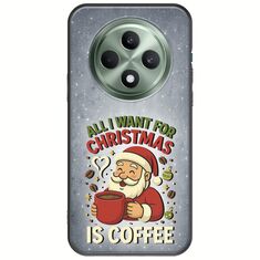 All I Want For Christmas Is - Coffee Oppo Reno 12 F 5G Black TPU (Μαύρη Σιλικόνη)