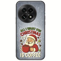 All I Want For Christmas Is - Coffee OnePlus 13 5G Black TPU (Μαύρη Σιλικόνη)