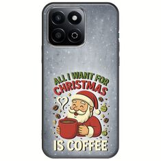 All I Want For Christmas Is - Coffee Honor 200 Smart 5G Black TPU (Μαύρη Σιλικόνη)