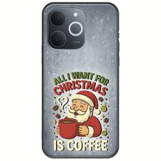 All I Want For Christmas Is - Coffee Realme Note 70T Black TPU (Μαύρη Σιλικόνη)