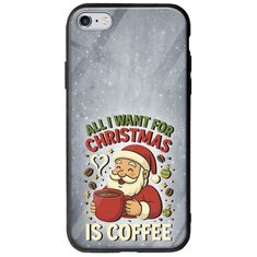 All I Want For Christmas Is - Coffee iPhone 6 Plus / iPhone 6s Plus Groove TPU (Tempered Glass και TPU)