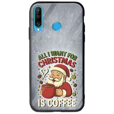 All I Want For Christmas Is - Coffee Huawei P30 Lite Groove TPU (Tempered Glass και TPU)