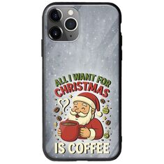 All I Want For Christmas Is - Coffee iPhone 11 Pro Max Groove TPU (Tempered Glass και TPU)