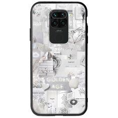 Aesthetic White Xiaomi Redmi Note 9 Groove TPU (Tempered Glass και TPU)
