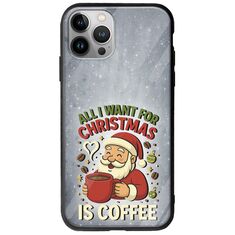 All I Want For Christmas Is - Coffee iPhone 12 Pro Max Groove TPU (Tempered Glass και TPU)