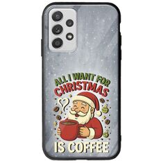 All I Want For Christmas Is - Coffee Samsung Galaxy A32 5G Groove TPU (Tempered Glass και TPU)