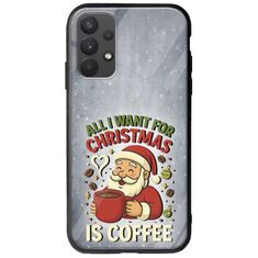 All I Want For Christmas Is - Coffee Samsung Galaxy A32 4G Groove TPU (Tempered Glass και TPU)