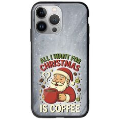 All I Want For Christmas Is - Coffee iPhone 13 Pro Max Groove TPU (Tempered Glass και TPU)