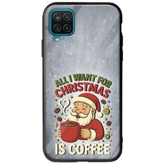 All I Want For Christmas Is - Coffee Samsung Galaxy M12 Groove TPU (Tempered Glass και TPU)