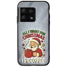All I Want For Christmas Is - Coffee OnePlus 10 Pro Groove TPU (Tempered Glass και TPU)