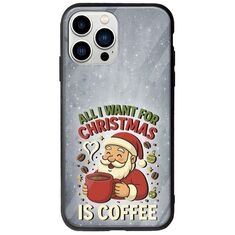 All I Want For Christmas Is - Coffee iPhone 14 Pro Groove TPU (Tempered Glass και TPU)