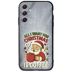 All I Want For Christmas Is - Coffee Samsung Galaxy A14 5G Groove TPU (Tempered Glass και TPU)