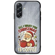 All I Want For Christmas Is - Coffee Samsung Galaxy A56 5G Groove TPU (Tempered Glass και TPU)
