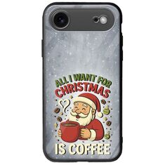 All I Want For Christmas Is - Coffee iPhone Air Groove TPU (Tempered Glass και TPU)