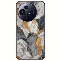 The Marble Collection - Artistic TCL 50 PRO NXTPAPER 5G Black TPU (Μαύρη Σιλικόνη)