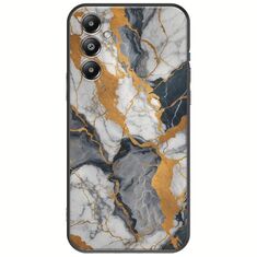 The Marble Collection - Artistic Samsung Galaxy S25 FE 5G Black TPU (Μαύρη Σιλικόνη)