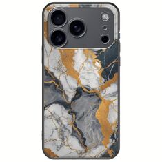 The Marble Collection - Artistic iPhone 17 Pro Black TPU (Μαύρη Σιλικόνη)