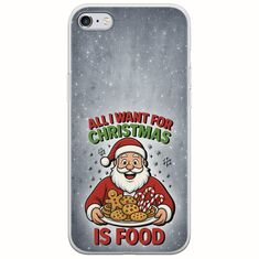 All I Want For Christmas Is - Food iPhone 6/6s Flexible TPU (Διάφανη Σιλικόνη)