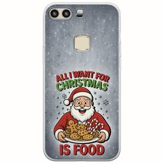 All I Want For Christmas Is - Food Huawei P9 Flexible TPU (Διάφανη Σιλικόνη)
