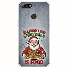 All I Want For Christmas Is - Food Huawei P Smart Flexible TPU (Διάφανη Σιλικόνη)