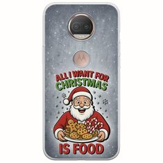 All I Want For Christmas Is - Food Motorola Moto G5S Flexible TPU (Διάφανη Σιλικόνη)