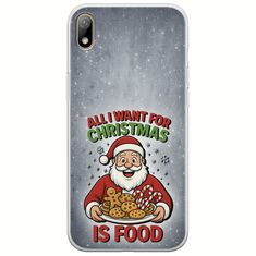 All I Want For Christmas Is - Food Huawei Y5 2019 Flexible TPU (Διάφανη Σιλικόνη)