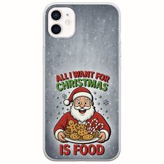 All I Want For Christmas Is - Food iPhone 12 mini Flexible TPU (Διάφανη Σιλικόνη)