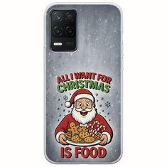 All I Want For Christmas Is - Food Realme 8 5G Flexible TPU (Διάφανη Σιλικόνη)
