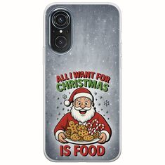 All I Want For Christmas Is - Food Huawei Nova 9 SE Flexible TPU (Διάφανη Σιλικόνη)