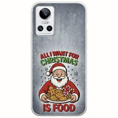All I Want For Christmas Is - Food Realme GT Neo 3 Flexible TPU (Διάφανη Σιλικόνη)